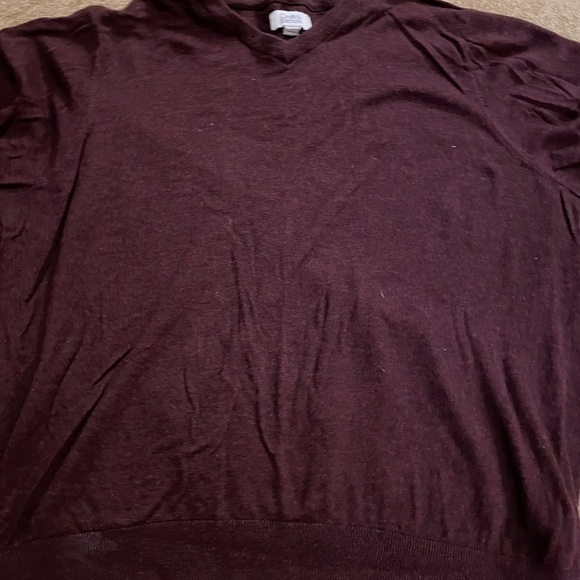 Croft & Barrow Men's Sweater XL Brown  Pullover Long Sleeve Knit Lightweight - Picture 2 of 5